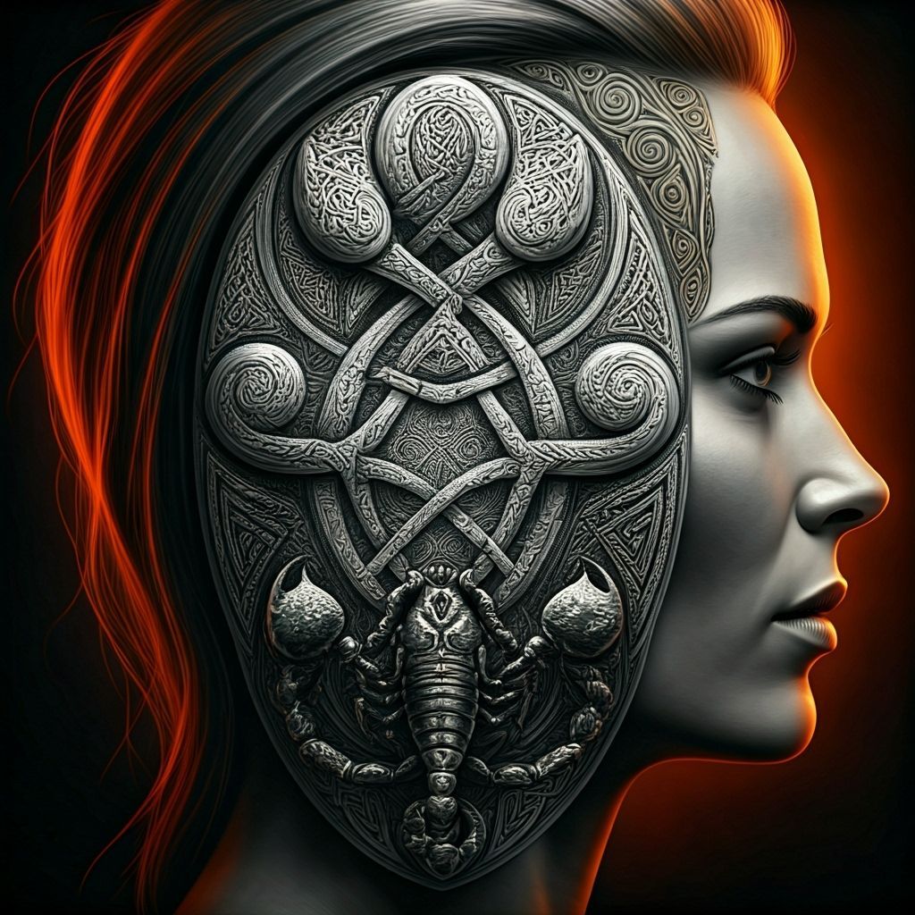 Celtic Triskel & Scorpion Tattoo Art