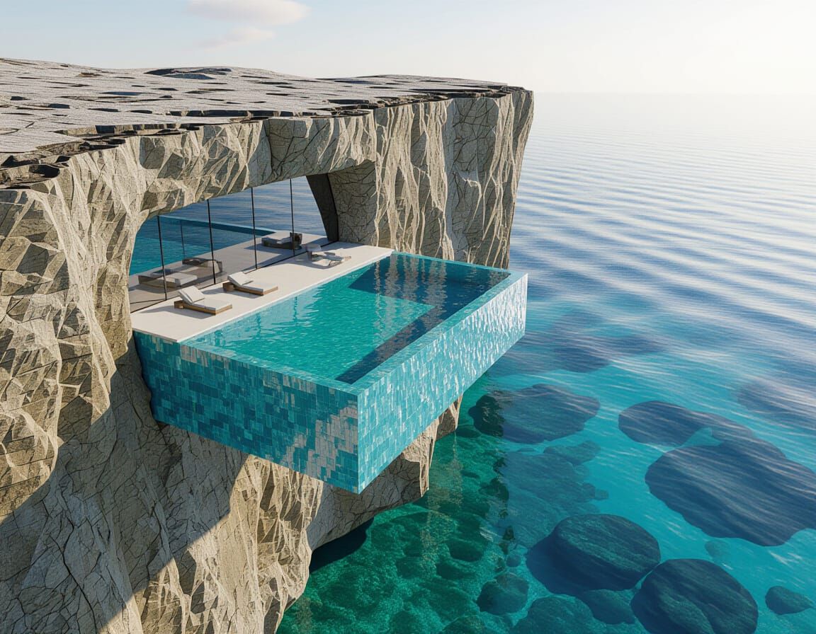 Implausible Cantilevering Optical Disillusion Infinity Edge ...