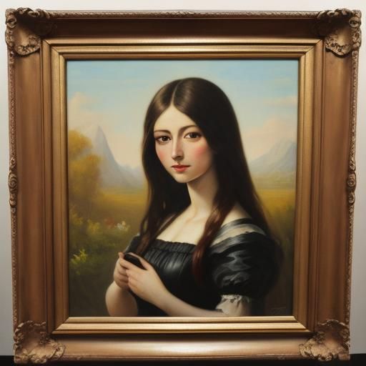 Girl Painting: A Child's Artistic Rendition