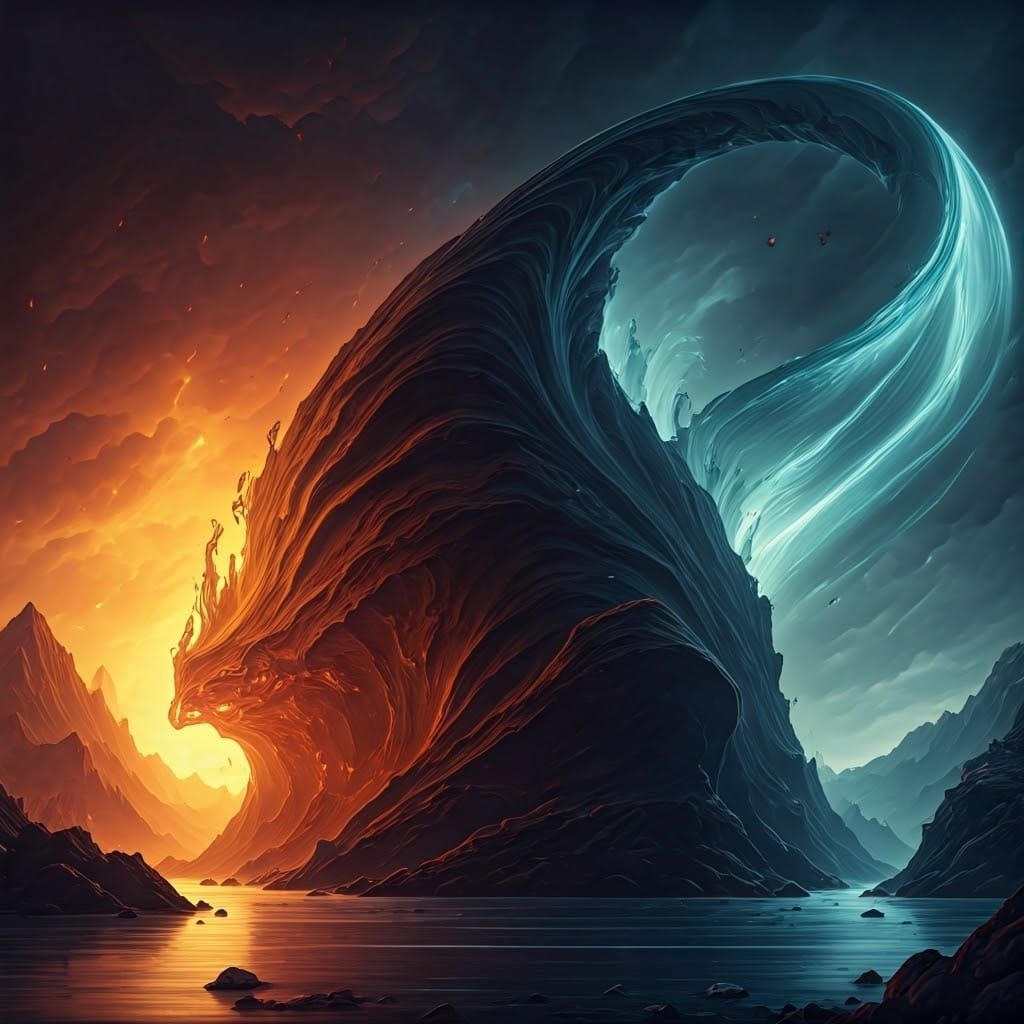 Hyperrealistic Elements Collide in 8K Masterpiece