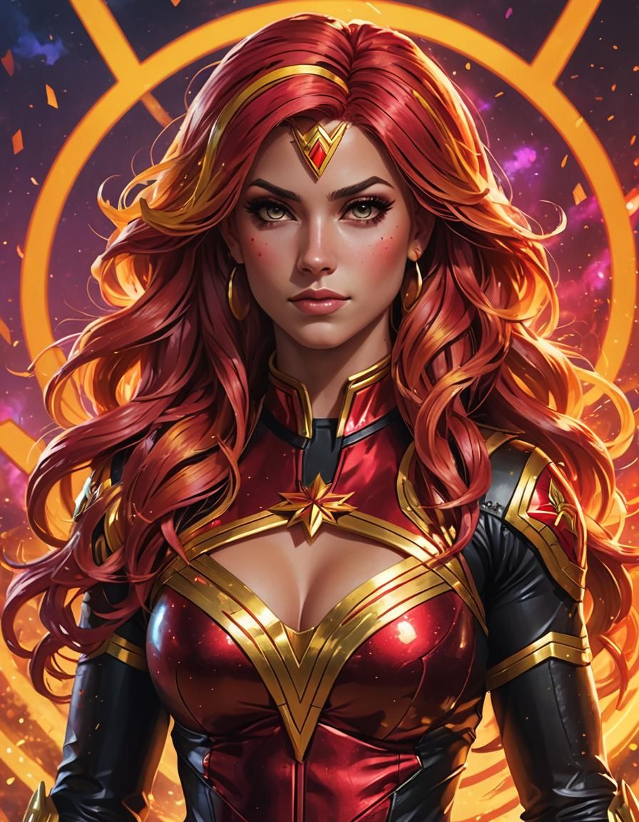 Sunset Shimmer as WWE Fighter in Hyperdetailed Portrait