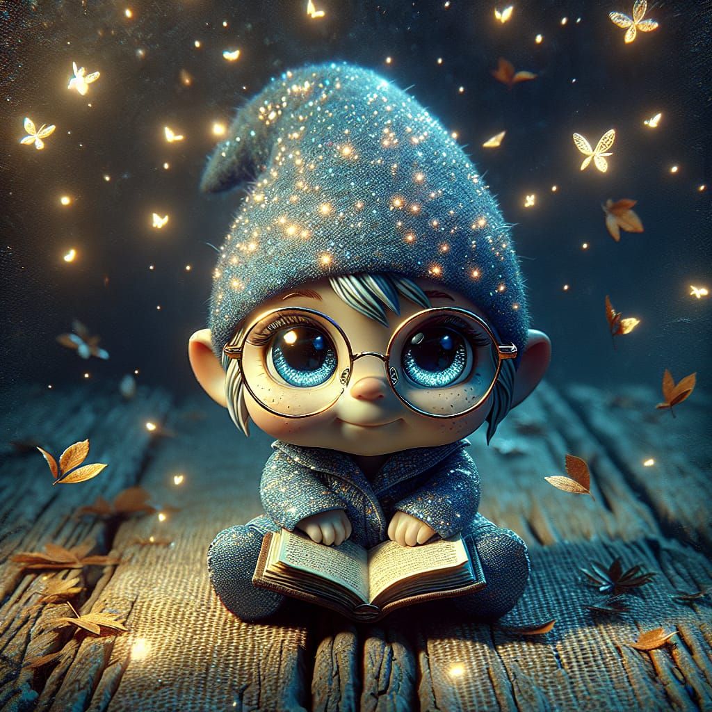 Little reading gnome