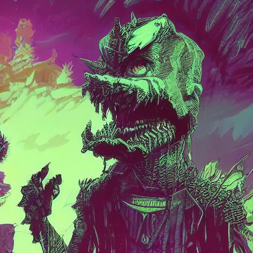 Detailed Hylics-Inspired Character Portrait as Fantasy Art