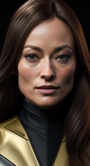Olivia Wilde in Starfleet Uniform: Photorealistic Portrait