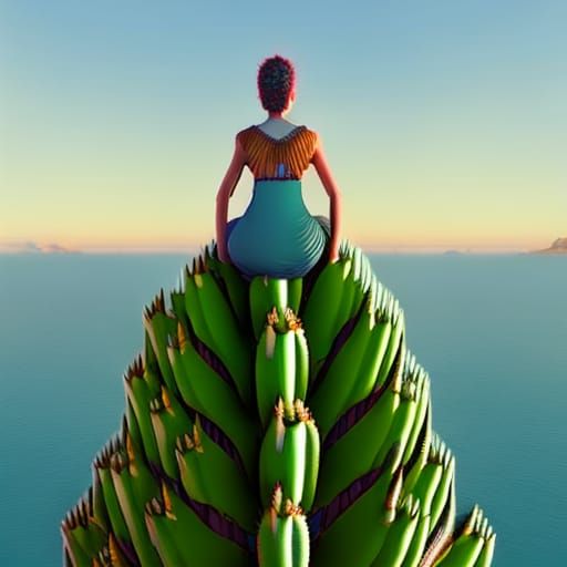 The unattainable woman on a cactus