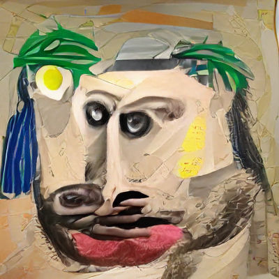 Cubist Portrait in Picasso Style