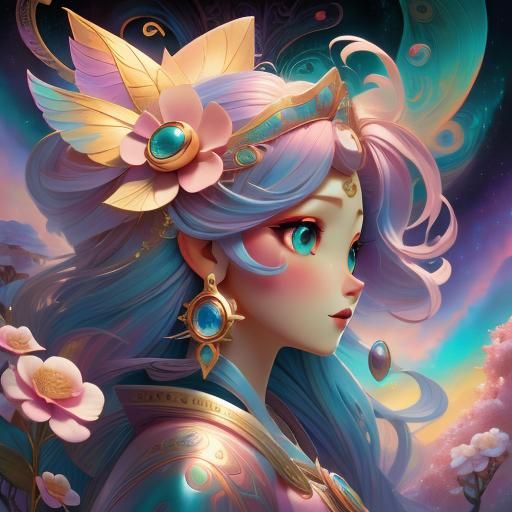 Colorful Swirling Dreams: Hyperdetailed Magical Fantasy