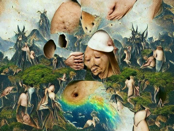 Gaia's Orgasmic Paradise: Hieronymus Bosch Style