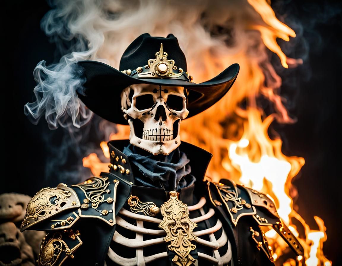 Skeleton cowboy