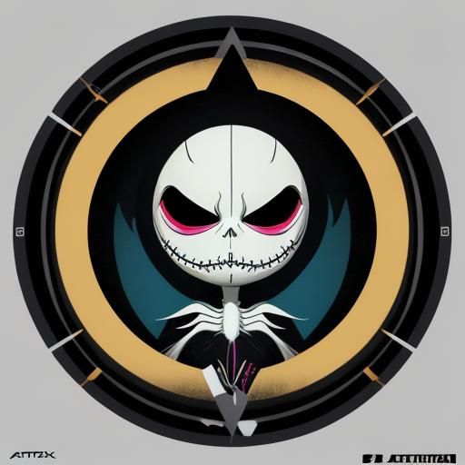 Jack Skellington Pop Art Screen Print in 8K