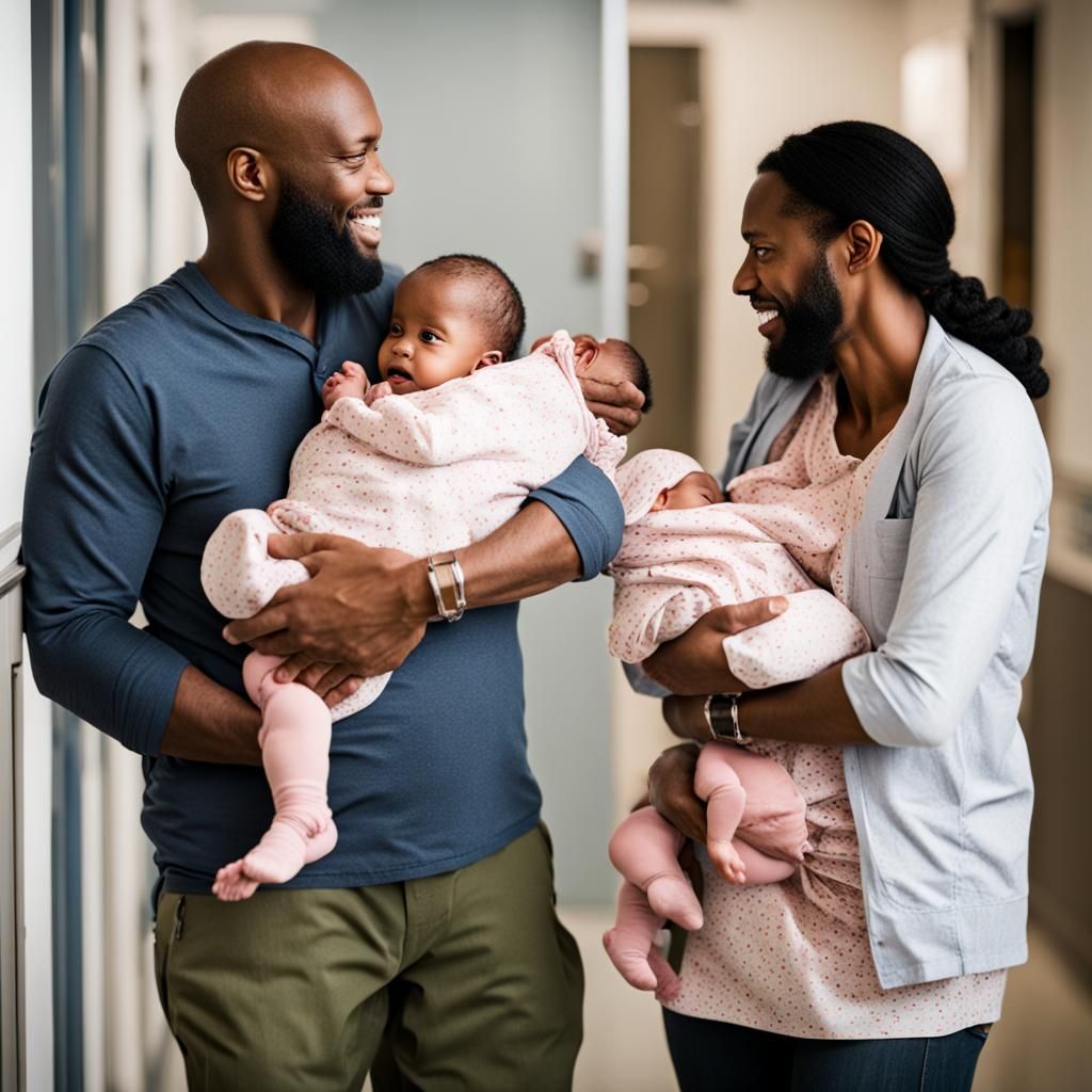 New Parents Bring Twins Home From Hospital