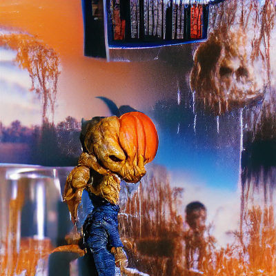 Simple AI-Generated Pumpkin Image