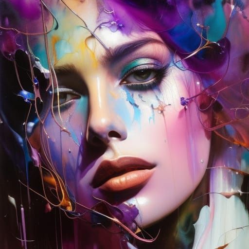 The Color Purple: Rich Fantasy Art in 8k