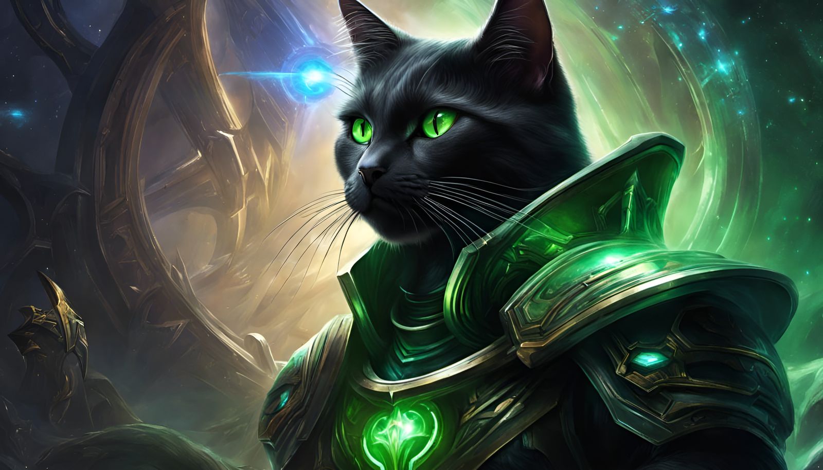 Cat as Dark Templar Protoss Concept Art