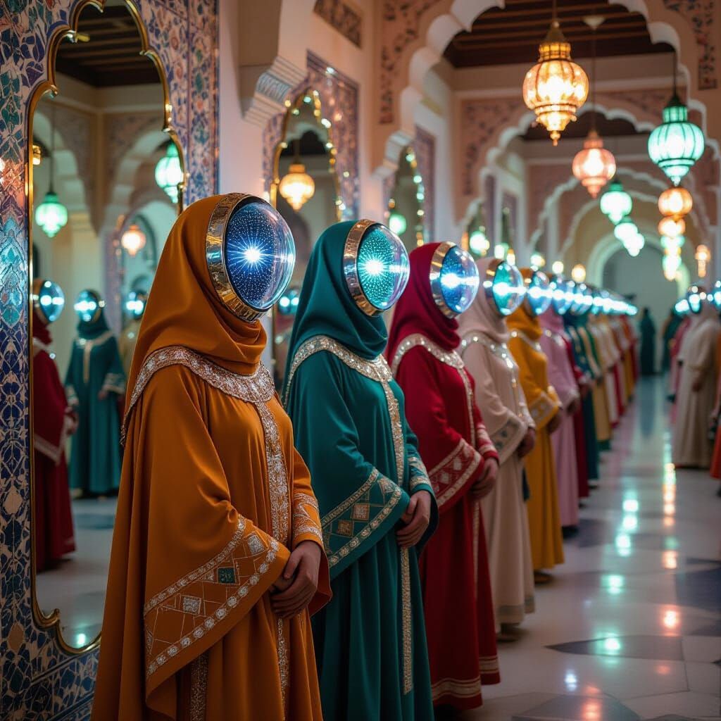 Surreal Alien Town in Miró Abstract Expressionism Style