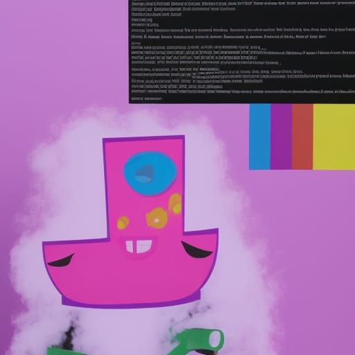 Smoke Bomb: Vibrant Character from Object Show