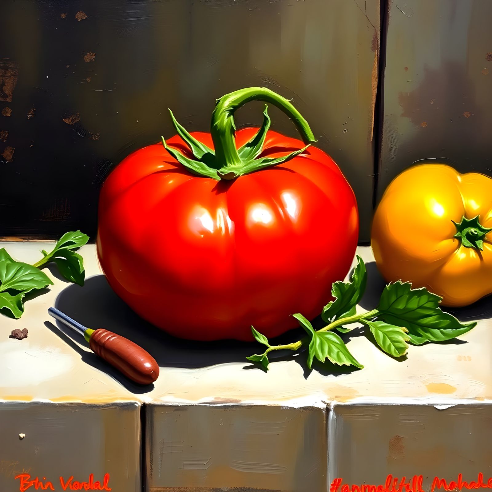 AI Generated Image of a Tomato