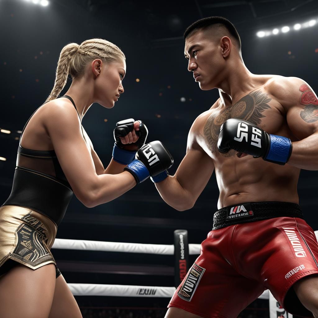 Epic MMA Showdown: Male Versus Female Champions
