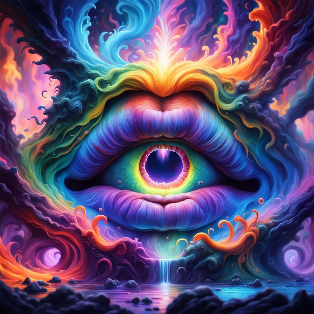 Fantasy Portal in Mouth: Matte Painting Concept Art