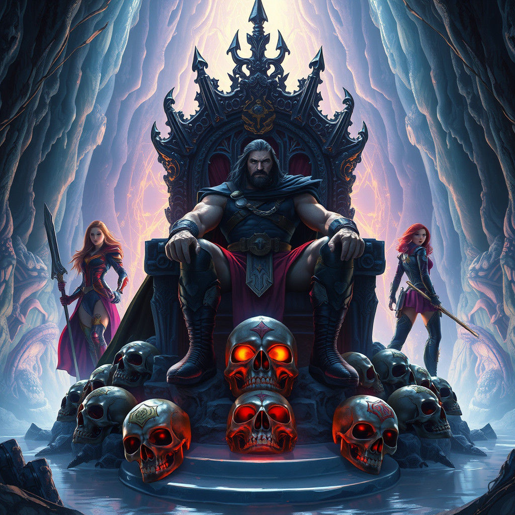 Conan's Ice Palace: Dark Fantasy Art Nouveau