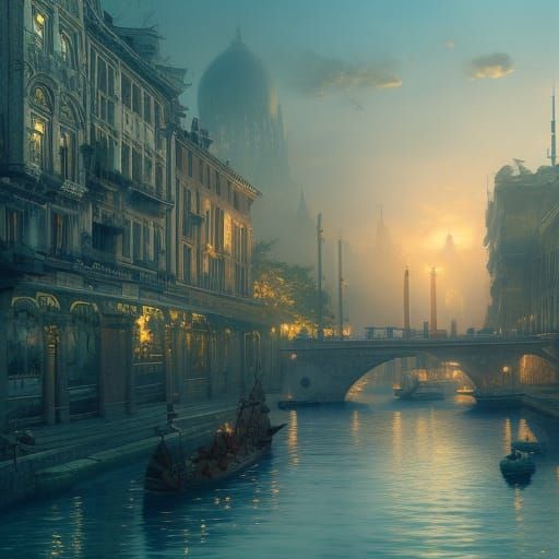 Venice Canal Scene in Unreal Engine