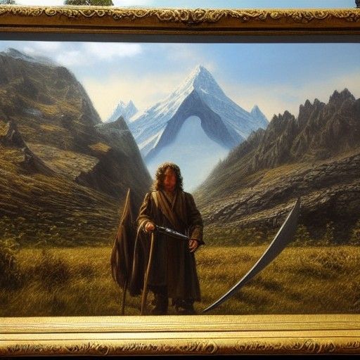 Lord of the Rings: Oil Painting by Gurney