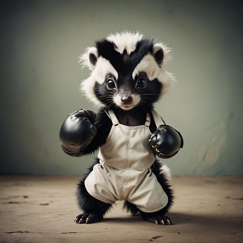 Baby Skunk Boxer.