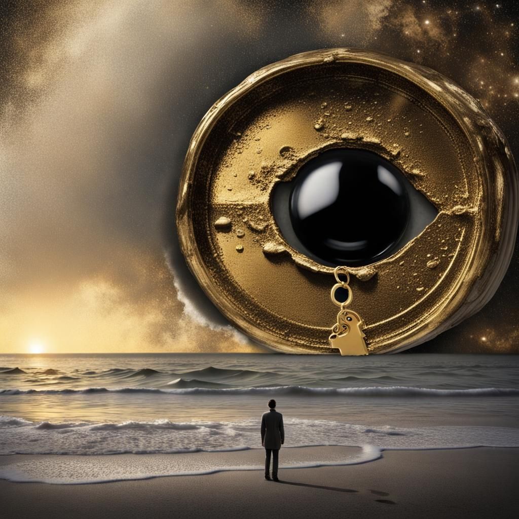 Golden Key in a Tear in Space