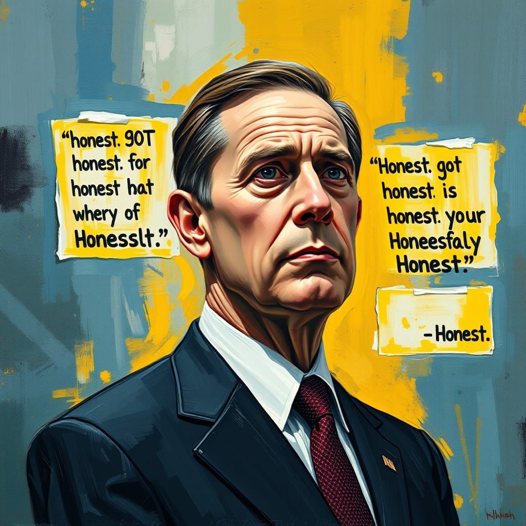 Politician Confronts Honest Statements in Neo-Impressionist ...