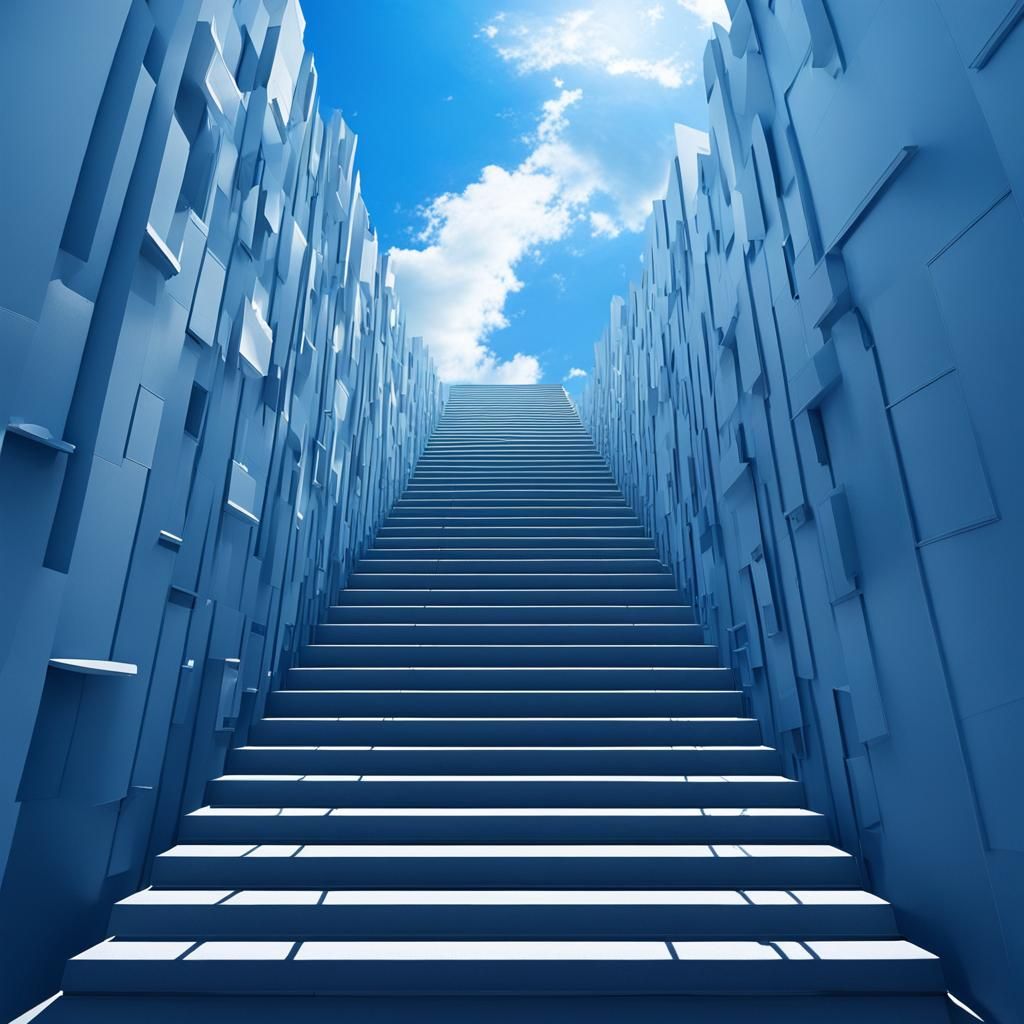 Stairs to the Sky: Creative Digital Art