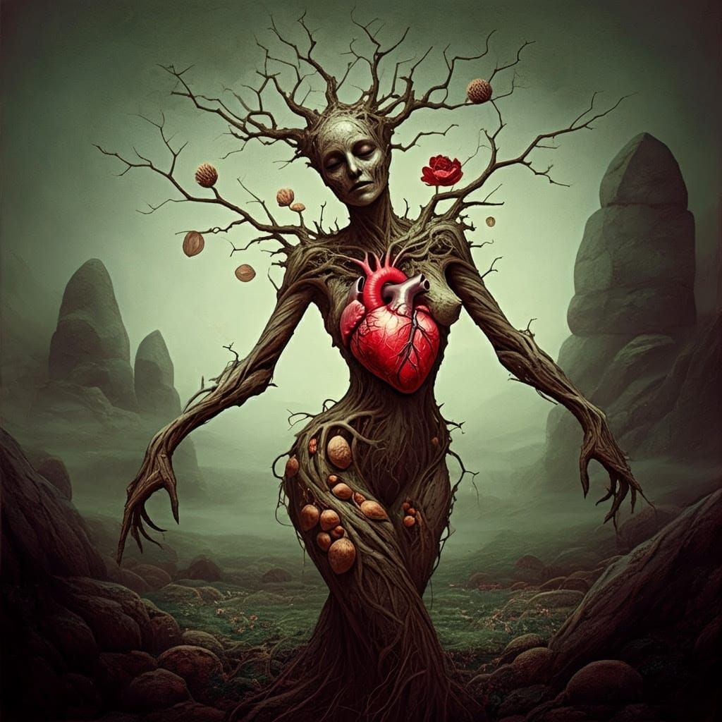 Ethereal Paleo-Spirit Dances in Autumnal Splendor