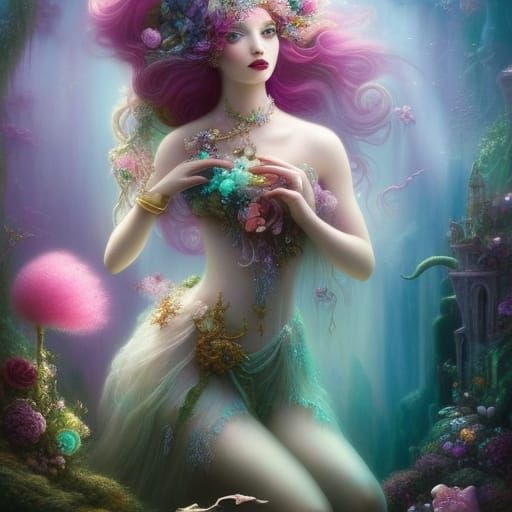 Maelstrom Mermaid Princess in Rococo Steampunk Style