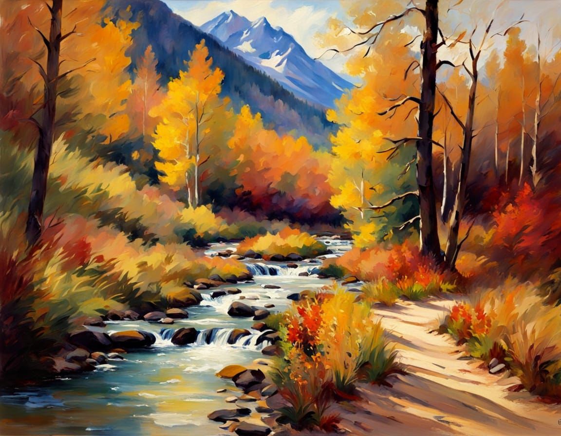 Autumn Masterpiece in Triadic Colors