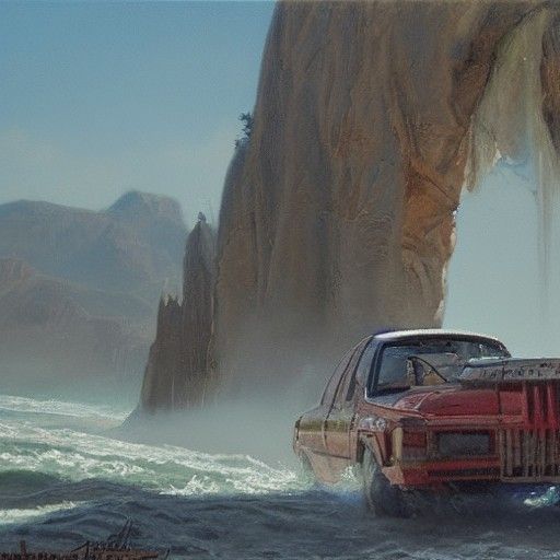 Technological Subject as Oil Painting