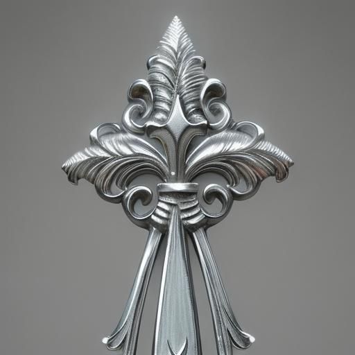 Majestic Fleur de Lis Blooms in a Heavy Metal Flower Meadow