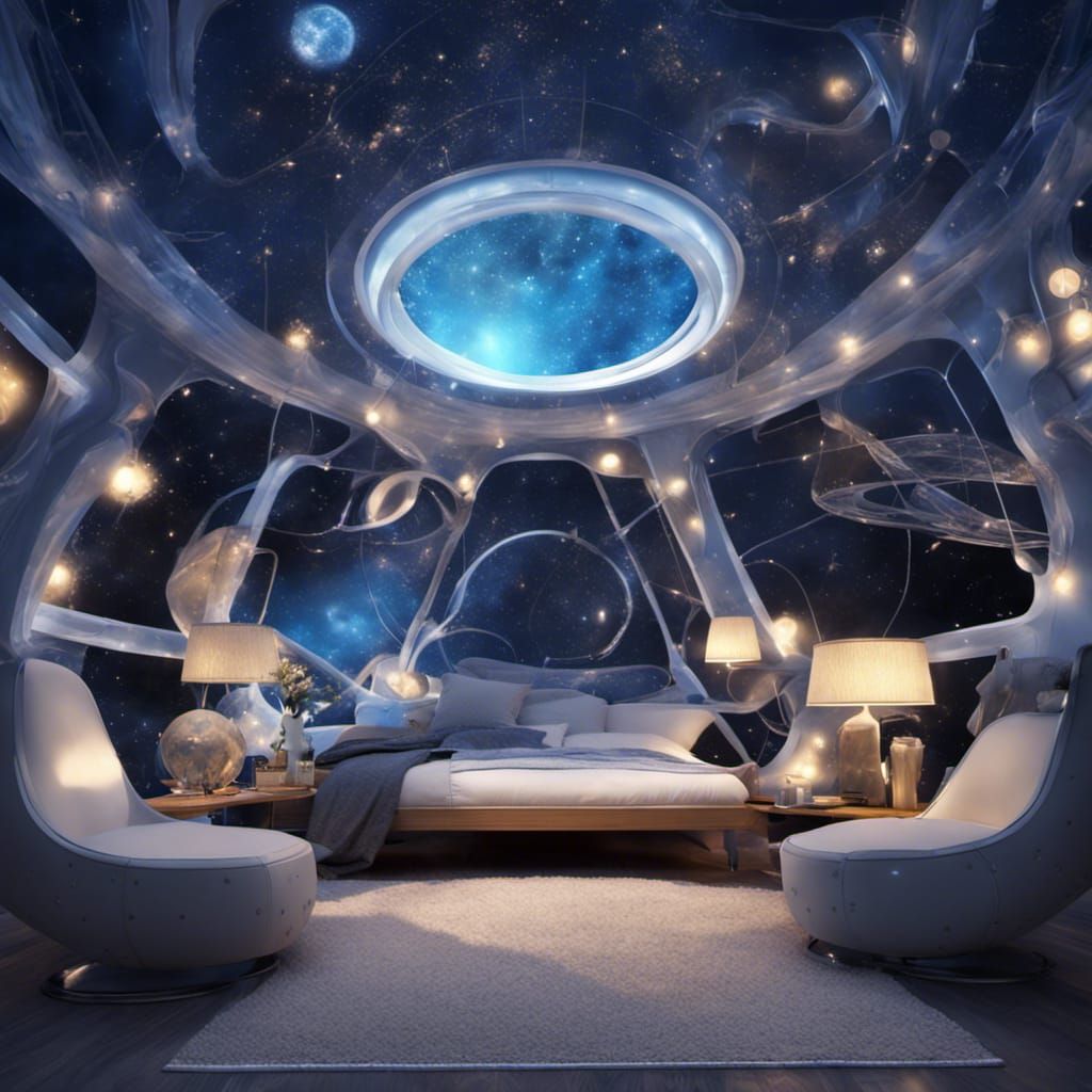 organic starship bedroom