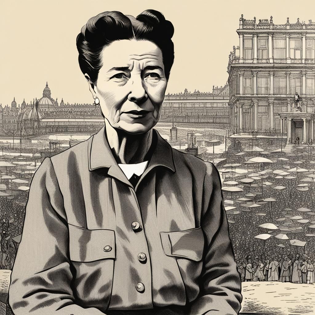 Simone de Beauvoir (1908-1986), Important philosopher for women's rights