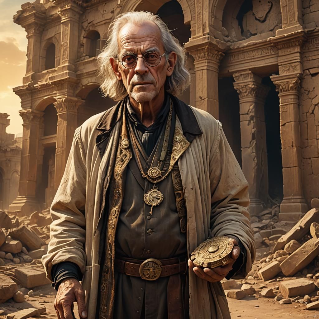 Archaeology Professor in Fantasy Concept Art