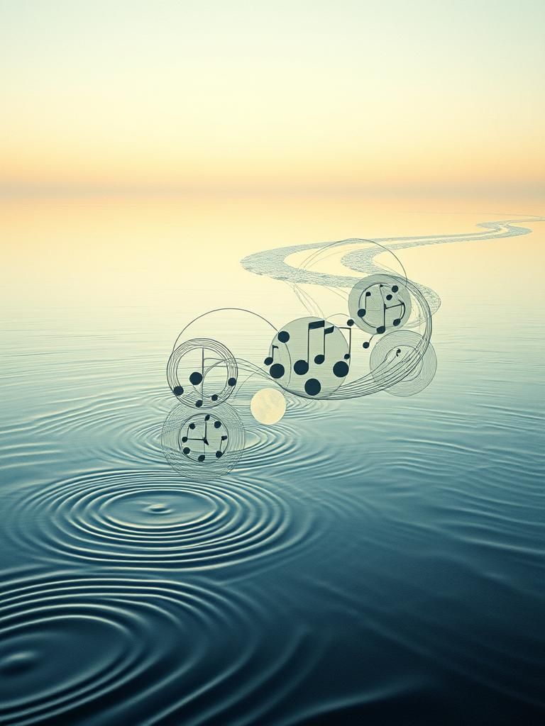 Mesmerizing Flow of Time as Abstract Graphic Score