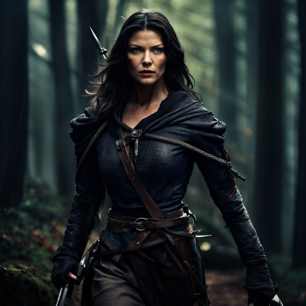 Catherine Zeta-Jones as Medieval Assassin in Dark Forest