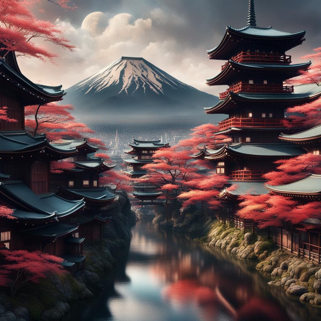 Epic Cinematic Japan Digital Matte Painting