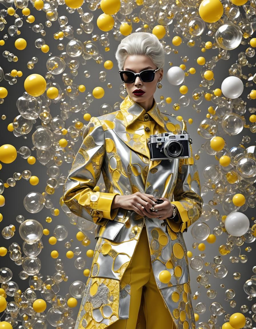 Futuristic Fashionista in Hyperdetailed Digital Portrait