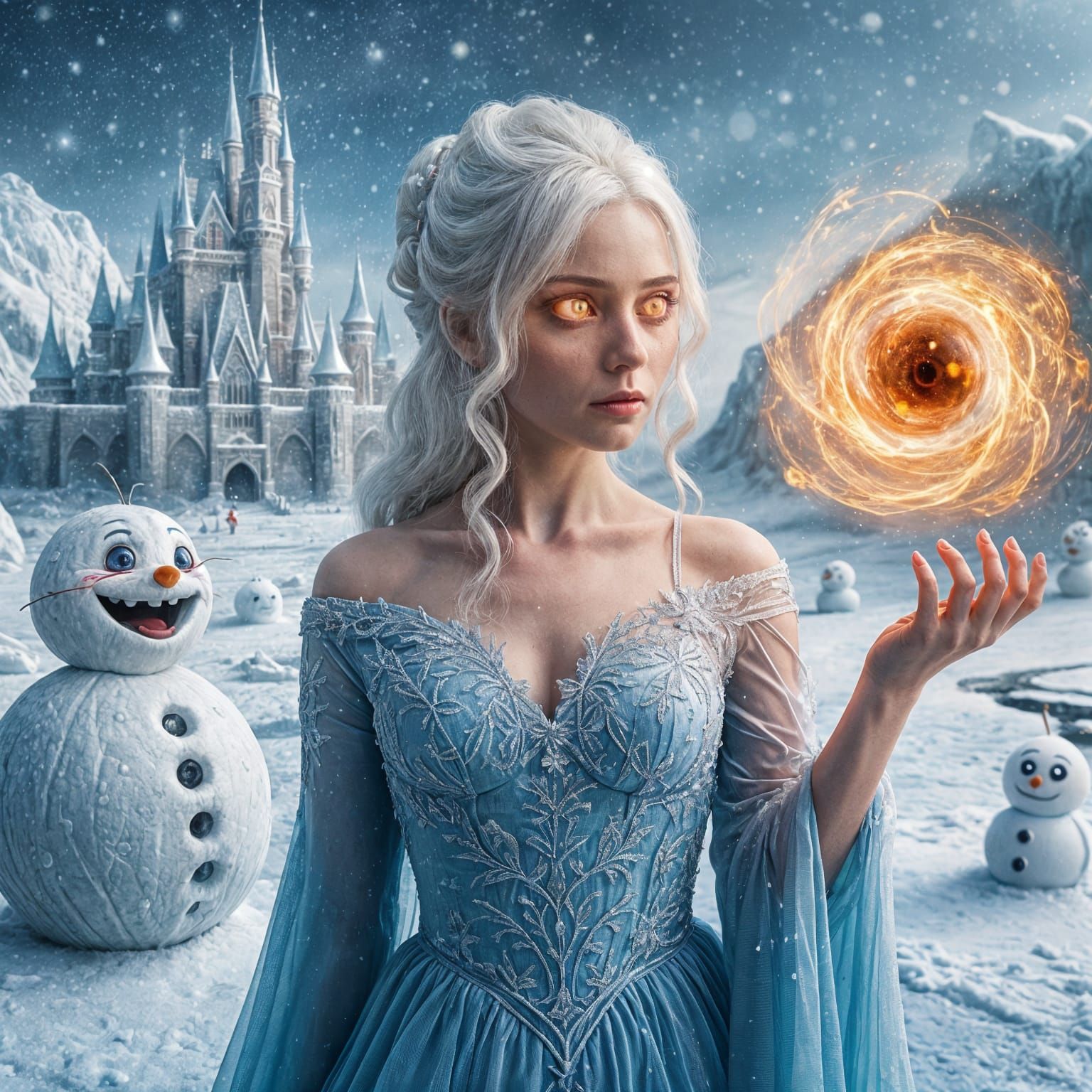 Icy Woman's Fiery Wrath Unleashed