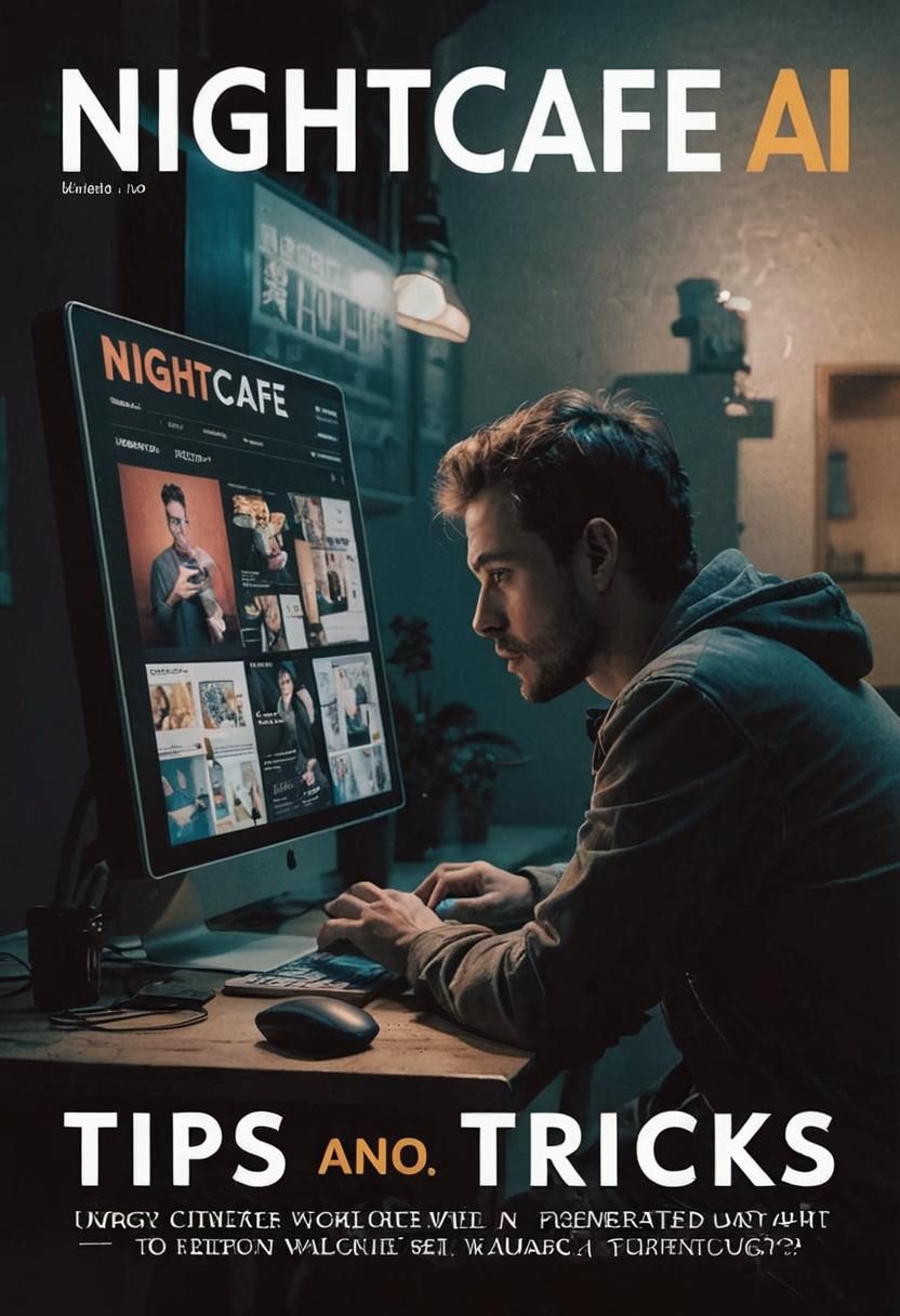 A magazine titled "NightCafe AI". The magazine features the ...