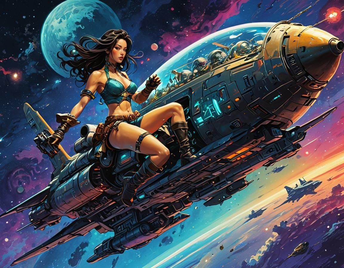 GIRLS . . . IN . . . SPAAAACE!  (SERIES)