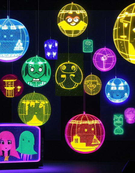 Sci-Fi Hologram Portraits of TV Show Characters