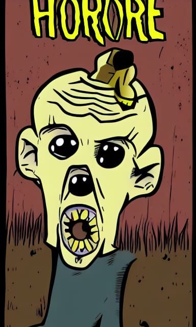 AI Generated Horror Cartoon