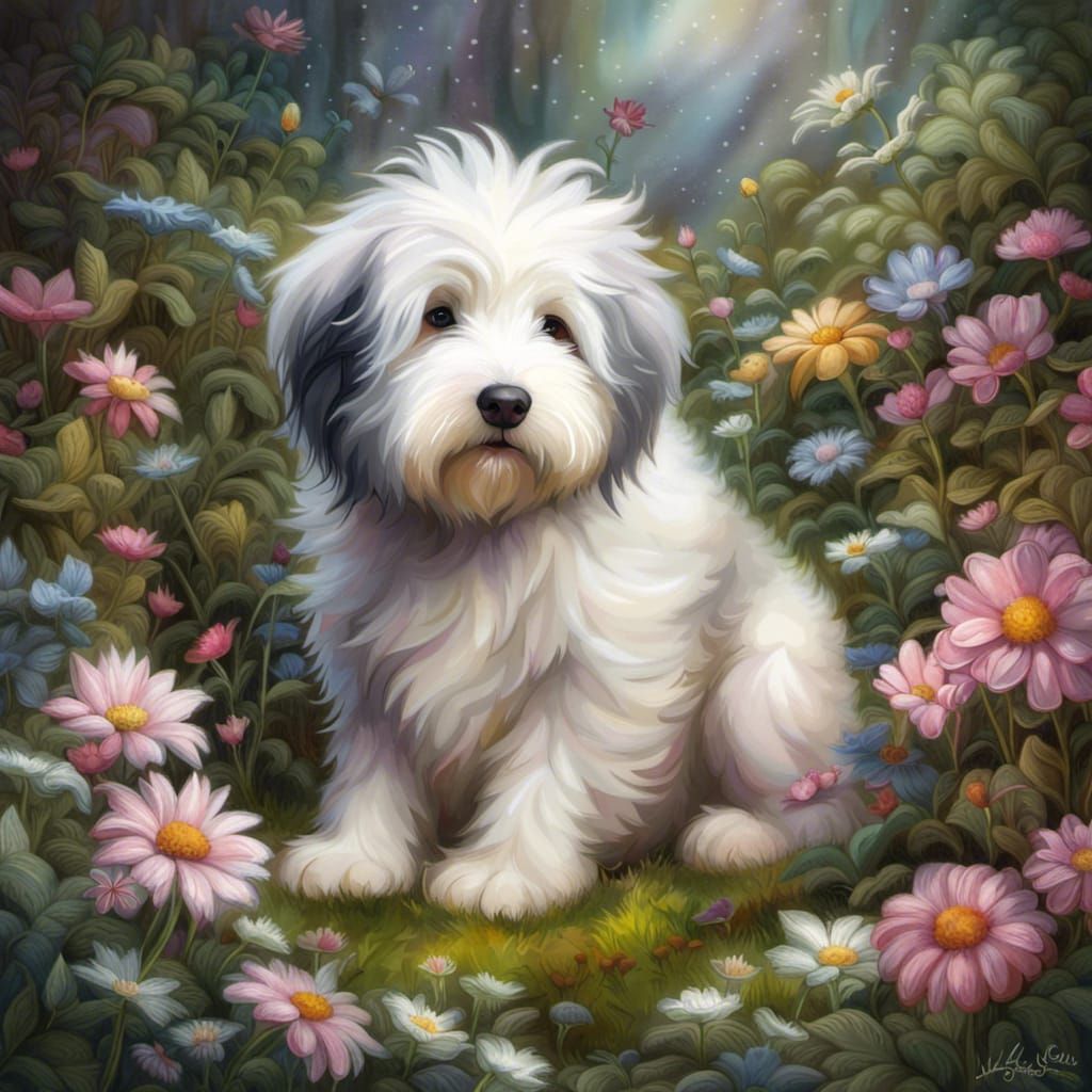 Fairy Wonderland English sheepdog