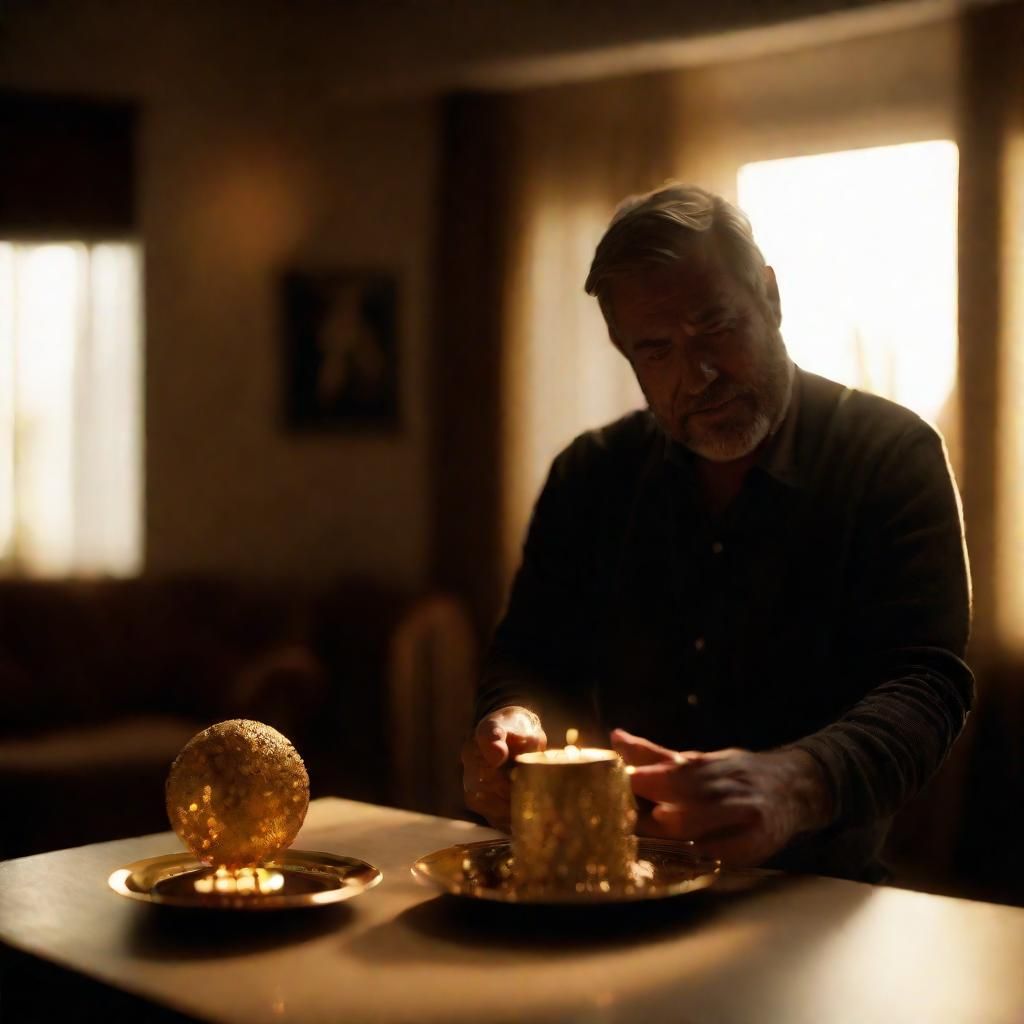 Cinematic Still: Prized Possession in Golden Light