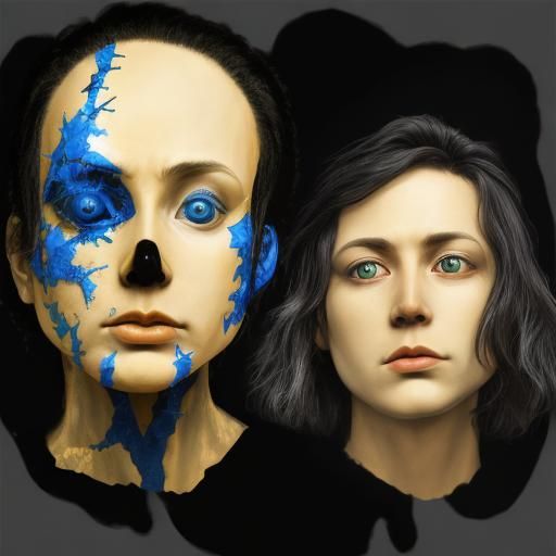 Psychedelic Fractal Landscape in Vivid Oil on Canvas